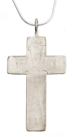 EUROPEAN SILVERED CROSS, 18th-19th CENTURY AD - Fagan Arms