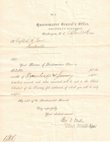 CIVIL WAR DOCUMENT - The History Gift Store