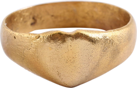 FINE ENGLISH SWEETHEART OR WEDDING RING, TUDOR PERIOD, SIZE 8 ¾ - Fagan Arms