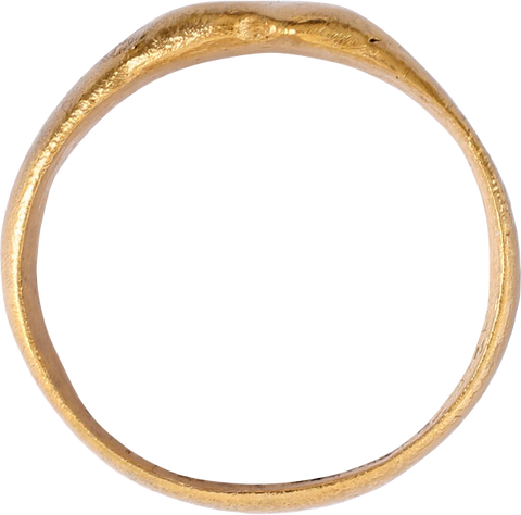 FINE ENGLISH SWEETHEART OR WEDDING RING, TUDOR PERIOD, SIZE 8 ¾ - Fagan Arms
