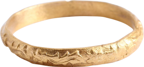 14-15TH CENTURY EUROPEAN WEDDING RING, SIZE 11 ¾ - Fagan Arms