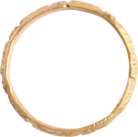 14-15TH CENTURY EUROPEAN WEDDING RING, SIZE 11 ¾ - Fagan Arms