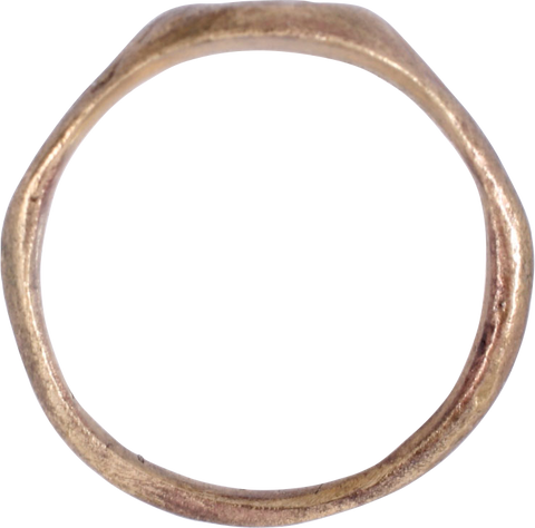 MEDIEVAL CHRISTIAN RING, 5TH-8TH CENTURY, SIZE 5 ½ - Fagan Arms