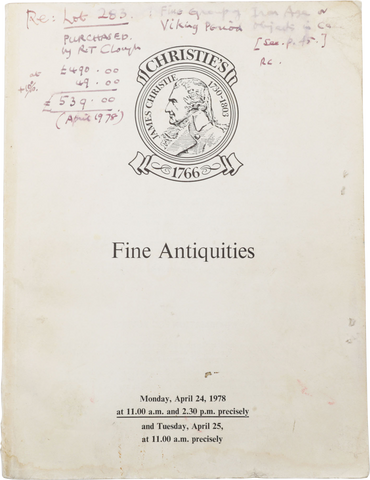 VIKING GRAVE GOODS, YORKSHIRE ENGLAND - Fagan Arms