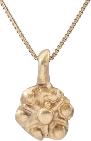 ROMAN WHEEL OF FORTUNE AMULET NECKLACE, 200-550 AD - Fagan Arms