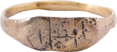ROMAN SIGNET RING 1ST-3RD CENTURY AD, SIZE 7 1/2 - The History Gift Store