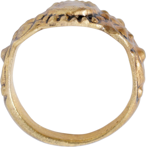EUROPEAN BETROTHAL RING 16TH-17TH CENTURY SIZE 4 - The History Gift Store