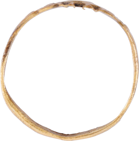 FINE EUROPEAN BETROTHAL RING, 9th-12th CENT JEWELRY, SIZE 9 3/4 - The History Gift Store