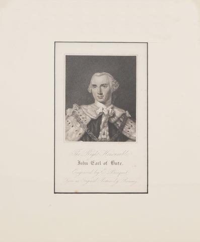 ORIGINAL ENGLISH LITHOGRAPH: JOHN EARL OF BUTE - The History Gift Store