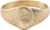LATE GOTHIC CHRISTIAN RING, 15th-16th CENTURY, SIZE 9 1/2 - The History Gift Store