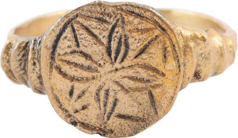EUROPEAN CHRISTIAN RING, 1400-1600 SIZE 10 - The History Gift Store