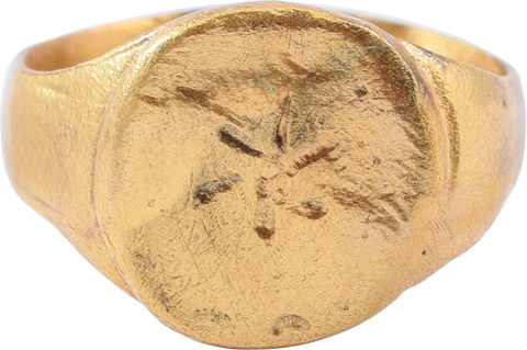 MEDIEVAL CHRISTIAN RING C.400-700 AD SIZE 5 ¾ - The History Gift Store