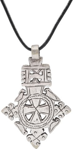 COPTIC SILVER CROSS, ETHIOPIA, 19TH CENTURY - Fagan Arms