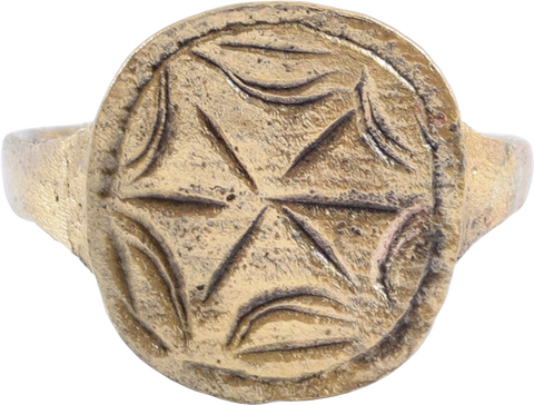 MEDIEVAL MYSTIC RING, 12th-14th CENTURY, SIZE 11 3/4 - The History Gift Store