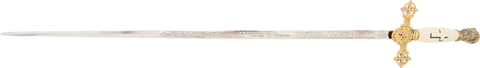FINE KNIGHTS TEMPLAR SWORD - The History Gift Store