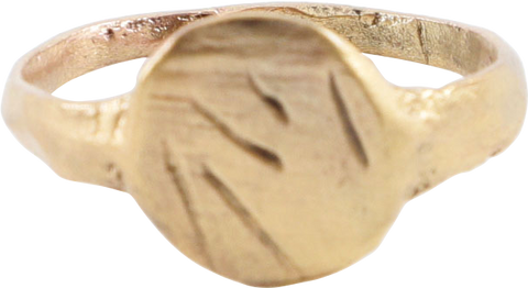 ROMAN SIGNET RING, 100-450AD, SIZE 7 ¾ - Fagan Arms