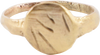 ROMAN SIGNET RING, 100-450AD, SIZE 7 ¾ - Fagan Arms