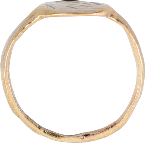 ROMAN SIGNET RING, 100-450AD, SIZE 7 ¾ - Fagan Arms