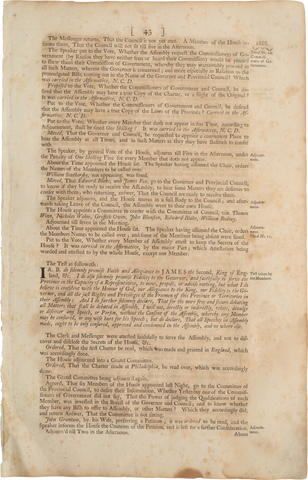 ACTUAL PAGE PRINTED BY BENJAMIN FRANKLIN IN 1752 - Fagan Arms