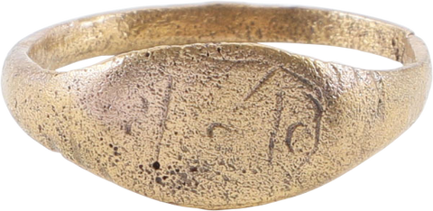 ROMAN SIGNET RING, 2ND-5TH CENTURY AD, SIZE 8 ¾ - Fagan Arms