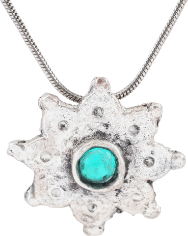 MEDIEVAL WHEEL OF FORTUNE AMULET NECKLACE, 5TH-8TH CENTURY AD - Fagan Arms