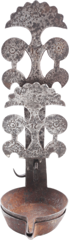 FINE PENNSYLVANIA DOUBLE BETTY LAMP 18TH-EARLY 19TH CENTURY - Fagan Arms