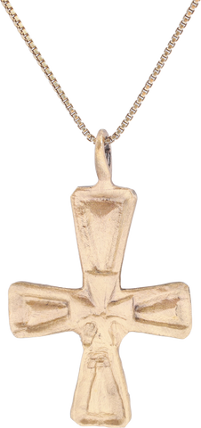 BYZANTINE CROSS PENDANT NECKLACE 6TH-8TH CENTURY AD - Fagan Arms