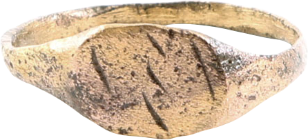 ROMAN SIGNET RING, 100-450AD, SIZE 7 - Fagan Arms