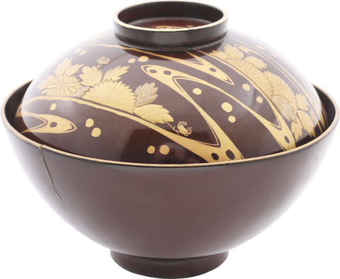 JAPANESE LACQUER BOWL OWAN MEIJI PERIOD, 1867-1912 - Fagan Arms
