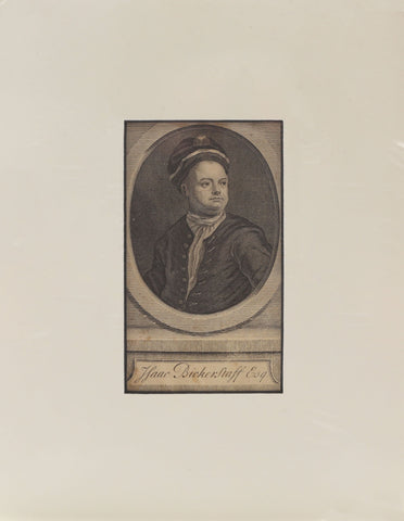 ORIGINAL ENGLISH LITHOGRAPH, Issac Bickerstaff Esq - Fagan Arms