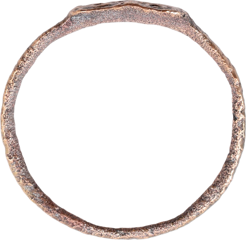 ROMAN CHRISTIAN RING, 300-450 AD, SIZE 9 - Fagan Arms