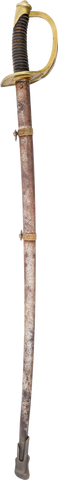 AMERICAN MILITIA CAVALRY OFFICERS SWORD, 1870’S-80’S - Fagan Arms