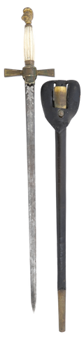 CIVIL WAR MILITIA SWORD, SCABBARD AND BELT MOUNT - Fagan Arms