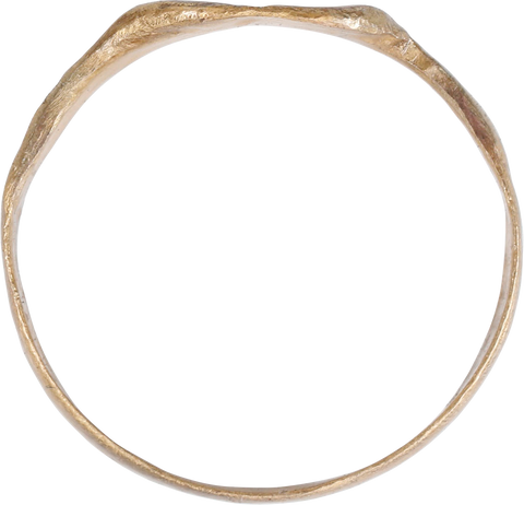 LATE MEDIEVAL CHRISTIAN RING, C.1200-1400 AD, SIZE 9 ¼ - Fagan Arms