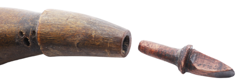 FINE COLONIAL AMERICAN COMBINATION HORN - Fagan Arms