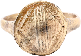 MEDIAVEL (BYZANTINE) CHRISTIAN RING, 5TH-9TH CENTURY AD, SIZE 10 ¼ - Fagan Arms