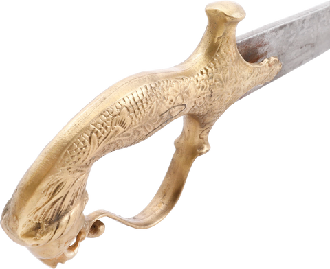 INDO PERSIAN LION HEAD SHAMSHIR - Fagan Arms