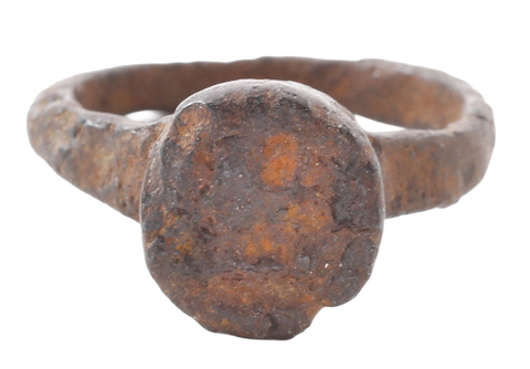 ROMAN IRON SIGNET RING C.500-100 BC, SIZE 7 - Fagan Arms