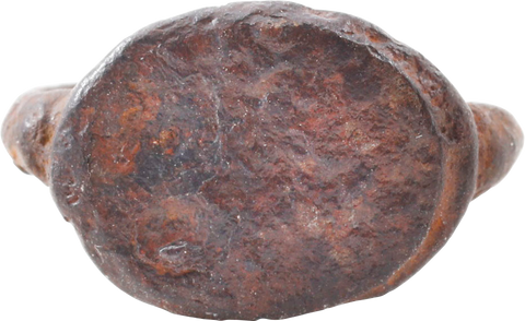 ROMAN IRON SIGNET/FIGURAL RING, C.500-100 BC, SIZE 4 - Fagan Arms