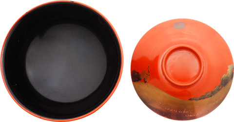FINE JAPANESE LACQUERED BOWL AND COVER - Fagan Arms