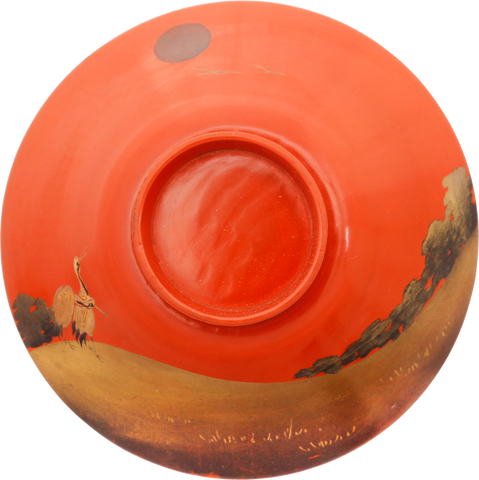 FINE JAPANESE LACQUERED BOWL AND COVER - Fagan Arms