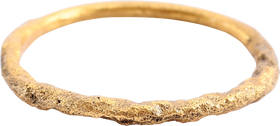 VIKING ROPED OR TWIST WEDDING RING, C.866-1067 AD, SIZE 8 3/4 - The History Gift Store