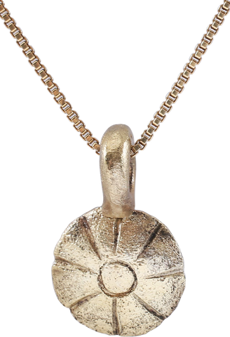 ROMAN WHEEL OF FORTUNE AMULET NECKLACE, 5TH-8TH CENTURY AD - The History Gift Store