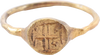 MEDIEVAL EUROPEAN CHRISTIAN RING 9TH-11TH CENTURY SIZE 9 1/2 - The History Gift Store