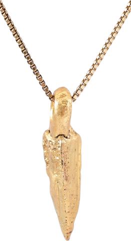 HELLENISTIC GREEK ARROWHEAD PENDANT NECKLACE, 300 - 100 BC - The History Gift Store