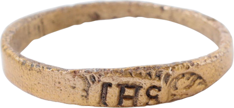 MEDIEVAL EUROPEAN CHRISTIAN RING 9TH-10TH CENTURY AD, SIZE 4 3/4 - The History Gift Store