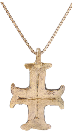 RARE MEDIEVAL EUROPEAN PILGRIM'S RELIQUARY CROSS - The History Gift Store