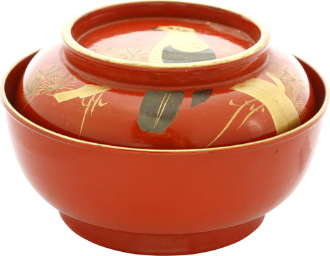 JAPANESE LACQUERED BOWL, OWAN. Meiji period, before 1912 - The History Gift Store