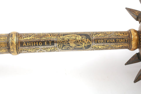 AN EXCEEDINGLY RARE ITALIAN GILT AND SILVERED MACE C.1560-75 - The History Gift Store
