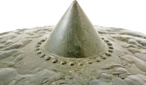 FINE VICTORIAN RENAISSANCE IRON SHIELD - The History Gift Store